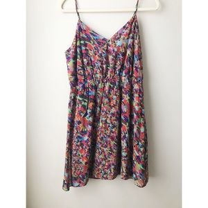 Madewell silk watercolor dress